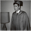 Marshall getting ready for Hebrew school graduation, 1966